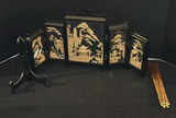 Decorative Folding Screen with Stand and Incense Sticks - thumbnail 1 of 8