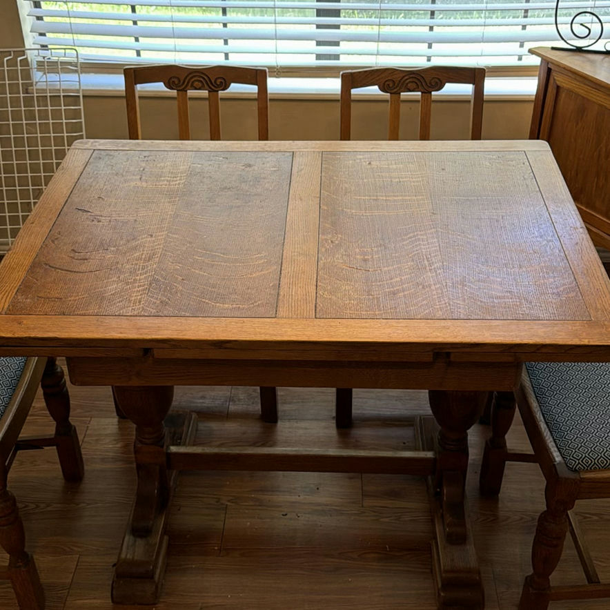 Wooden Dining Table and Chairs - image 1 of 6