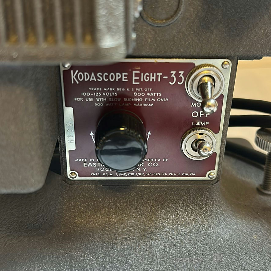 Kodascope Eight-33 Film Projector with Case and Manual - image 4 of 7