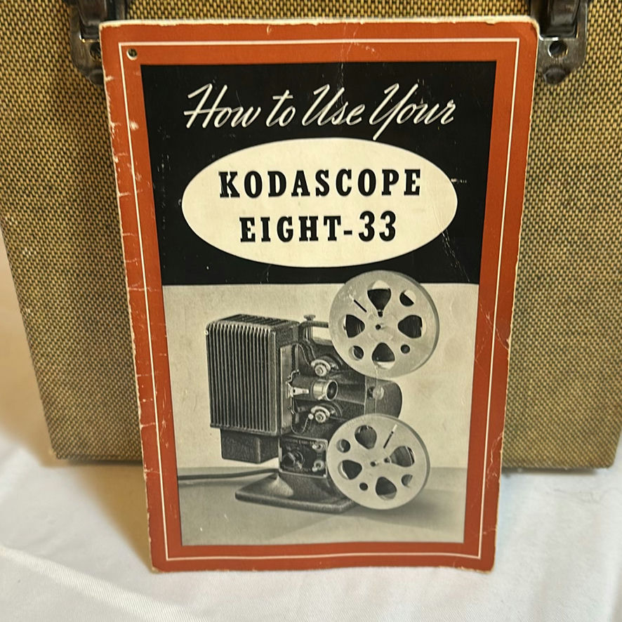 Kodascope Eight-33 Film Projector with Case and Manual - image 2 of 7