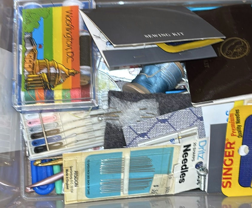 Assorted Sewing and Craft Supplies with Storage Tins - image 12 of 16