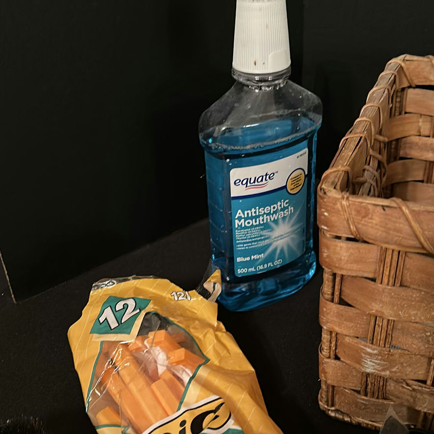 Wicker Basket with Toiletries, Cleaning Items, and Grooming Tools - image 3 of 7