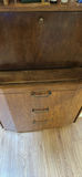 Wood Corner Cabinet with Drawers and Glass Shelves - thumbnail 3 of 6
