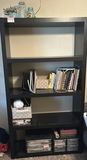 Black Five-Shelf Bookcase - thumbnail 1 of 3