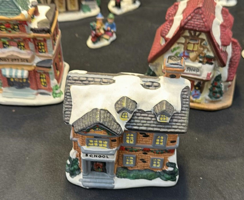 Cobblestone Corners Christmas Village Buildings and Figurines - image 2 of 9