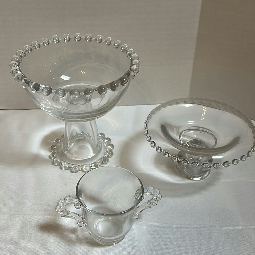 Assorted Clear Glass Decorative Serveware and Vases - image 6 of 8