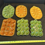 Set of Ceramic Deviled Egg Serving Plates - thumbnail 1 of 6