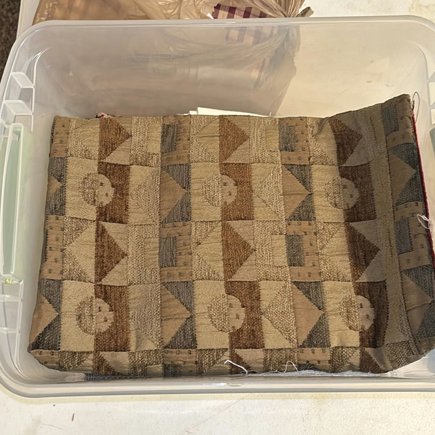 Storage Bins of Fabric, Linens, and Wrinkle Blanket - image 4 of 13
