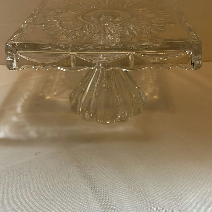 Assorted Clear Glass Decorative Serveware and Vases - image 8 of 8