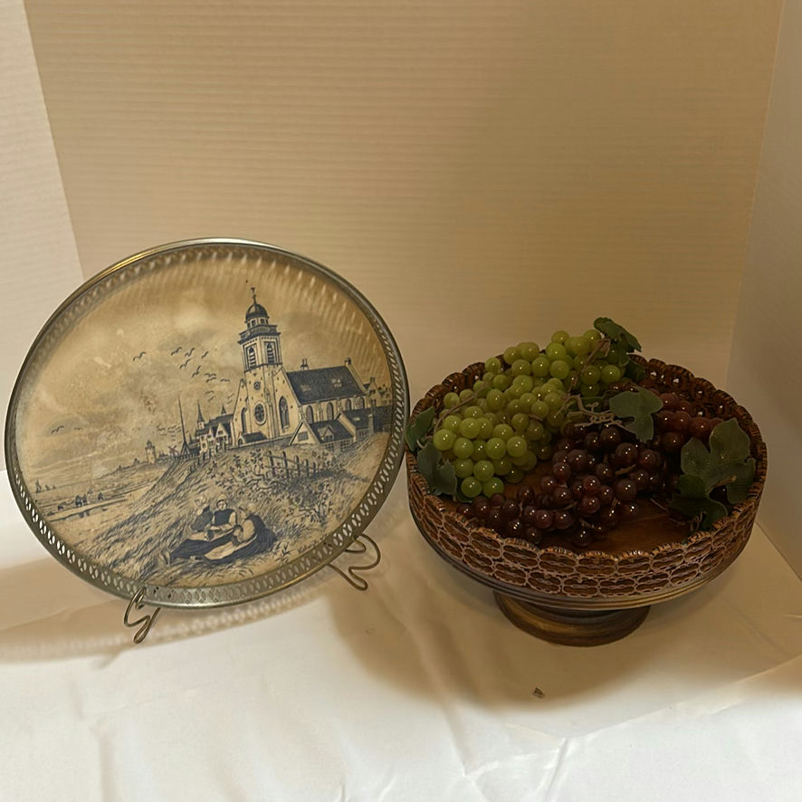 Decorative Plate and Fruit Bowl Centerpiece - image 5 of 5