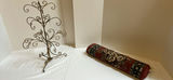 Metal Display Stand and Floral Runner Rug - thumbnail 1 of 3