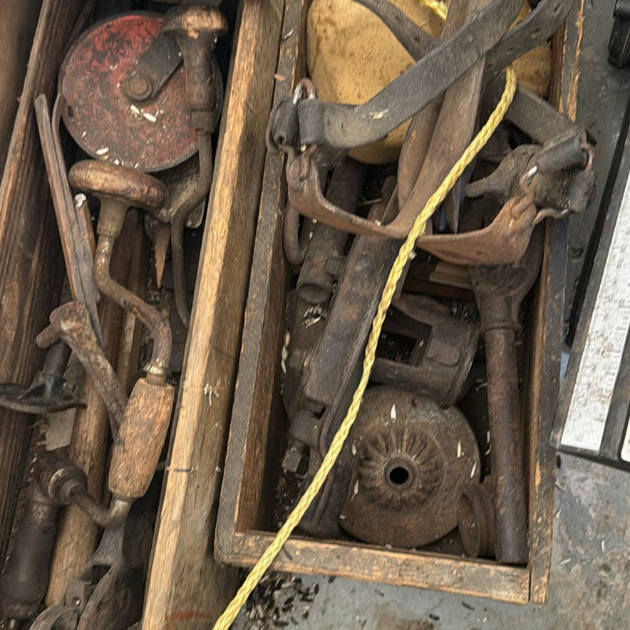Assorted Antique Hand Tools and Farm Hardware - image 4 of 4