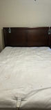 Wood Bed Frame with Mattress Pad - thumbnail 1 of 6