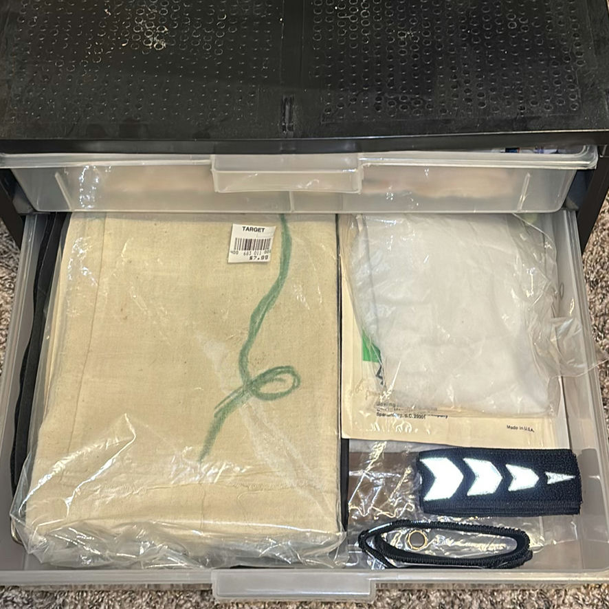 Plastic Storage Drawer Units with Assorted Craft and Household Items - image 6 of 10
