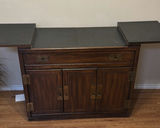 Wood Storage Cabinet with Fold-Out Side Panels - thumbnail 2 of 6