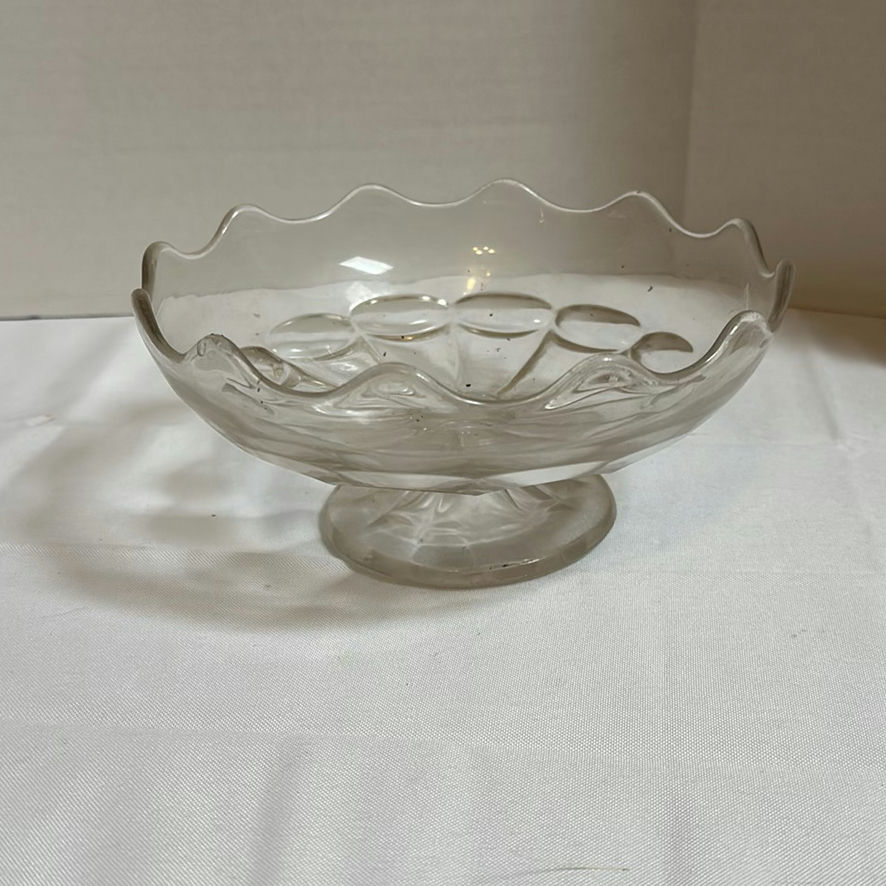 Assorted Clear Glass Serving Bowls and Pedestal Dishes - image 4 of 13