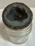 Decorative Bottle, Crystal Geode, and Lidded Container - thumbnail 6 of 7