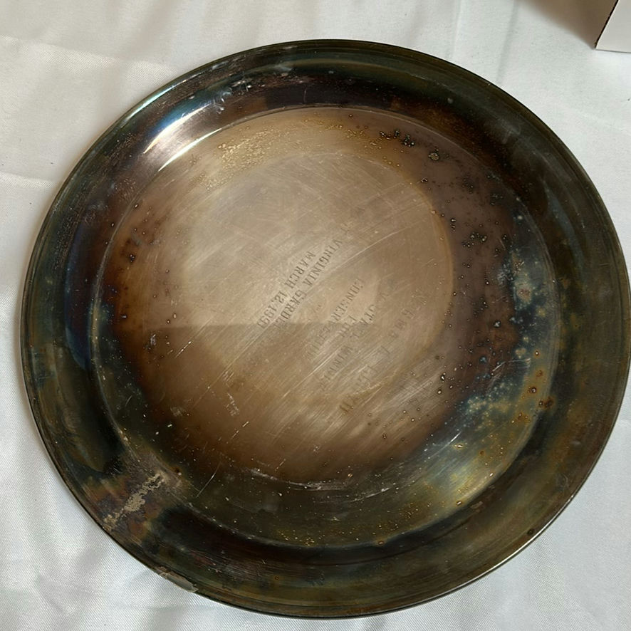 Set of Four Metal Serving Trays and Plates - image 2 of 5