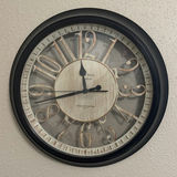 Wall Clock and Wooden Decorative Shelves - thumbnail 1 of 5