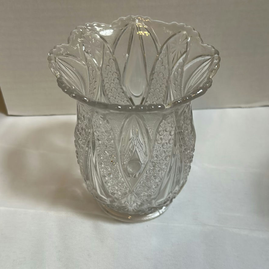 Assorted Clear Glass Decorative Serveware and Vases - image 5 of 8
