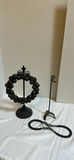 Metal Bell Wreath Decor, Hanging Stand, and Horseshoe Chain Link - thumbnail 1 of 4