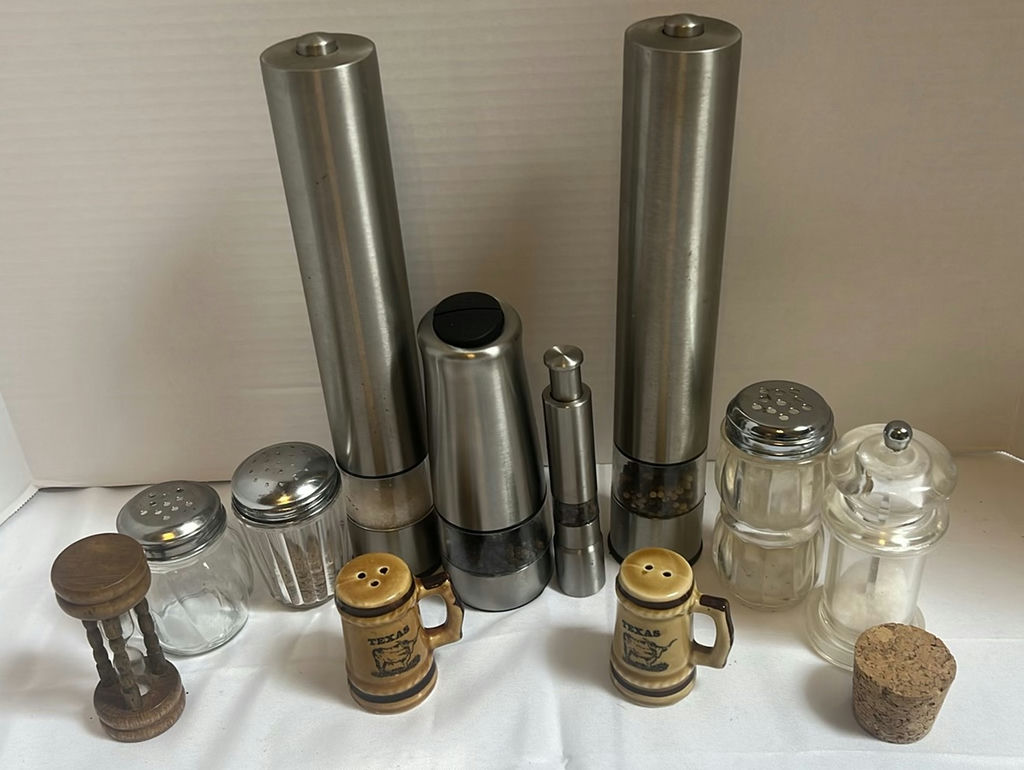 Assorted Salt and Pepper Shakers, Grinders, and Kitchen Accessories - image 1 of 5