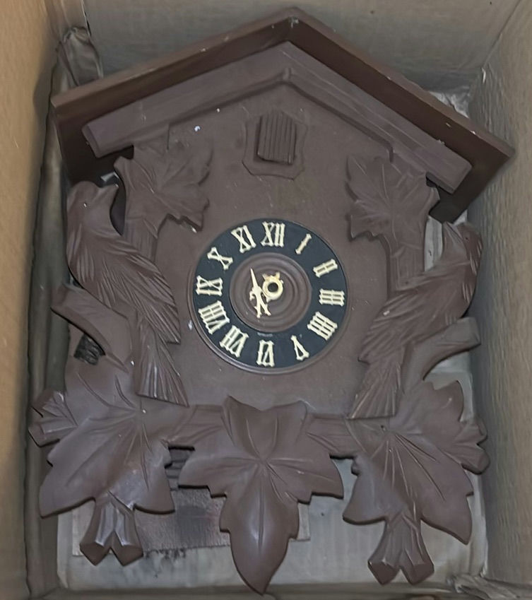 Decorative Wall Clock and Bird Figurines - image 2 of 7