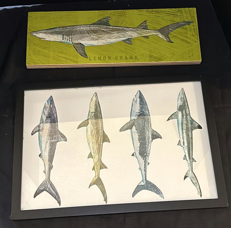 Shark Wall Art Set - image 1 of 4