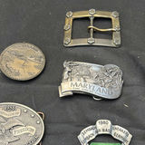 Collection of Vintage Belt Buckles and Metal Pins - thumbnail 4 of 7