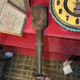 Decorative Clocks, Wooden Mallet, Framed Aircraft Stamp Art, and Train Stamp Sheet - thumbnail 3 of 7