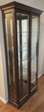 Wood and Glass Curio Display Cabinet - thumbnail 2 of 5