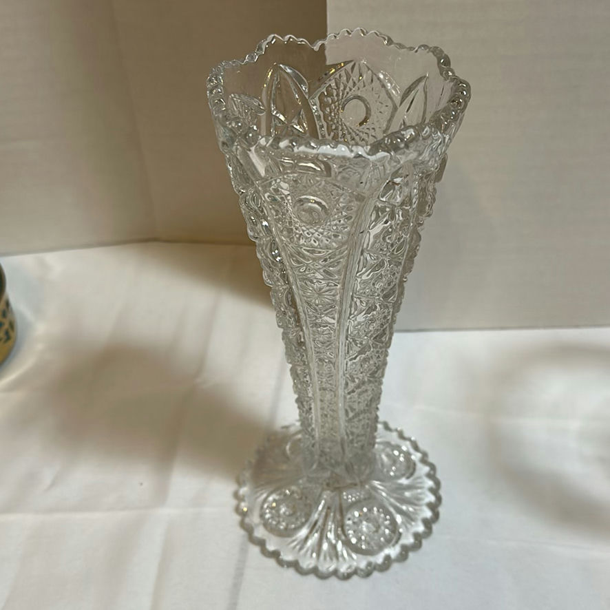 Assorted Clear Glass Decorative Serveware and Vases - image 4 of 8