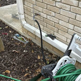 Garden Hose Reel Cart with Green Hose - thumbnail 2 of 3