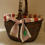 Glass Lamp Chimneys, Glass Lamp Bases, and Wicker Basket - thumbnail 5 of 5