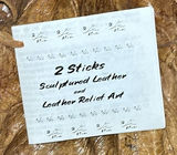 Mixed Craft Supplies, Clothing, Fabric Pieces, and Leather Wall Art - thumbnail 4 of 15