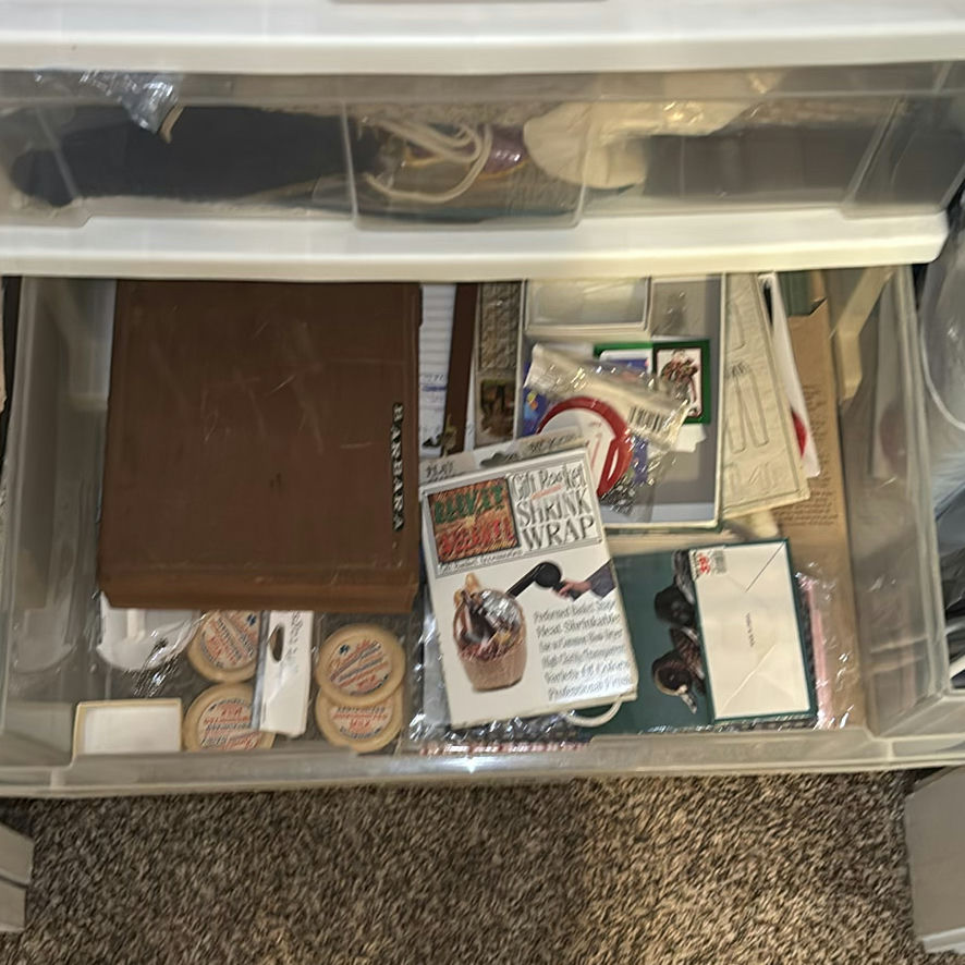 Plastic Storage Drawers with Sewing and Craft Supplies - image 7 of 9