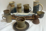 Assorted Handmade Pottery and Ceramic Serveware - thumbnail 1 of 10
