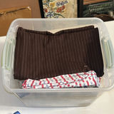 Storage Bins of Fabric, Linens, and Wrinkle Blanket - thumbnail 11 of 13
