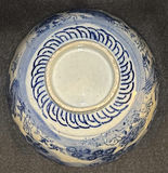 Blue and White Ceramic Bowl and Seated Figurine - thumbnail 3 of 6