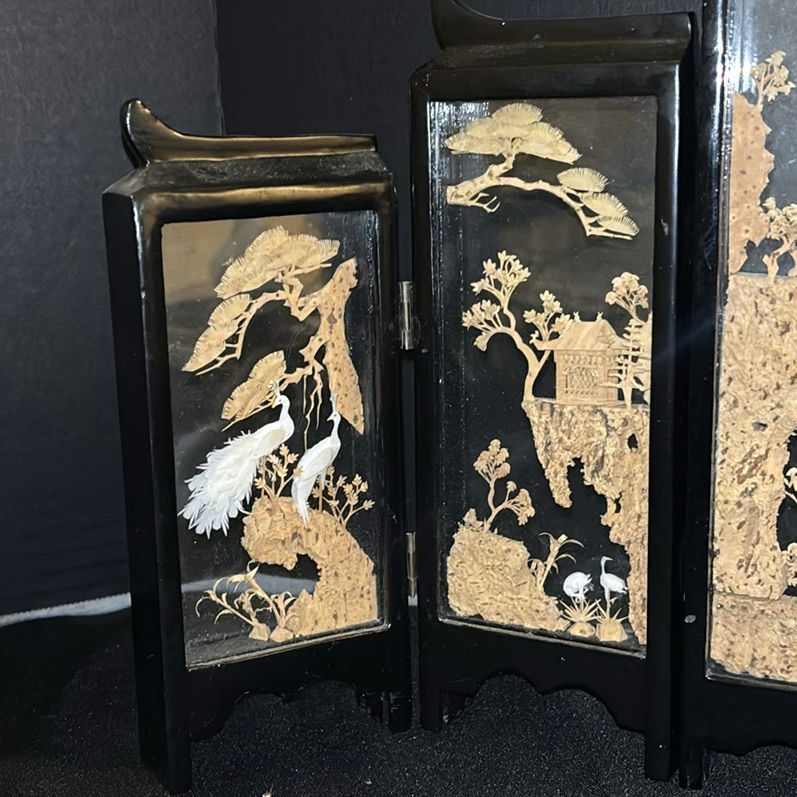 Decorative Folding Screen with Stand and Incense Sticks - image 5 of 8