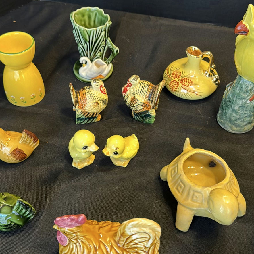 Collection of Ceramic Animal Figurines and Small Decorative Pottery - image 6 of 10