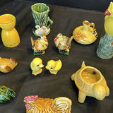 Collection of Ceramic Animal Figurines and Small Decorative Pottery - thumbnail 6 of 10