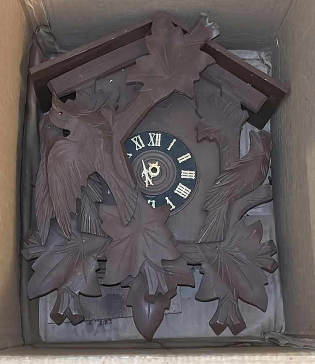 Decorative Wall Clock and Bird Figurines - image 1 of 7