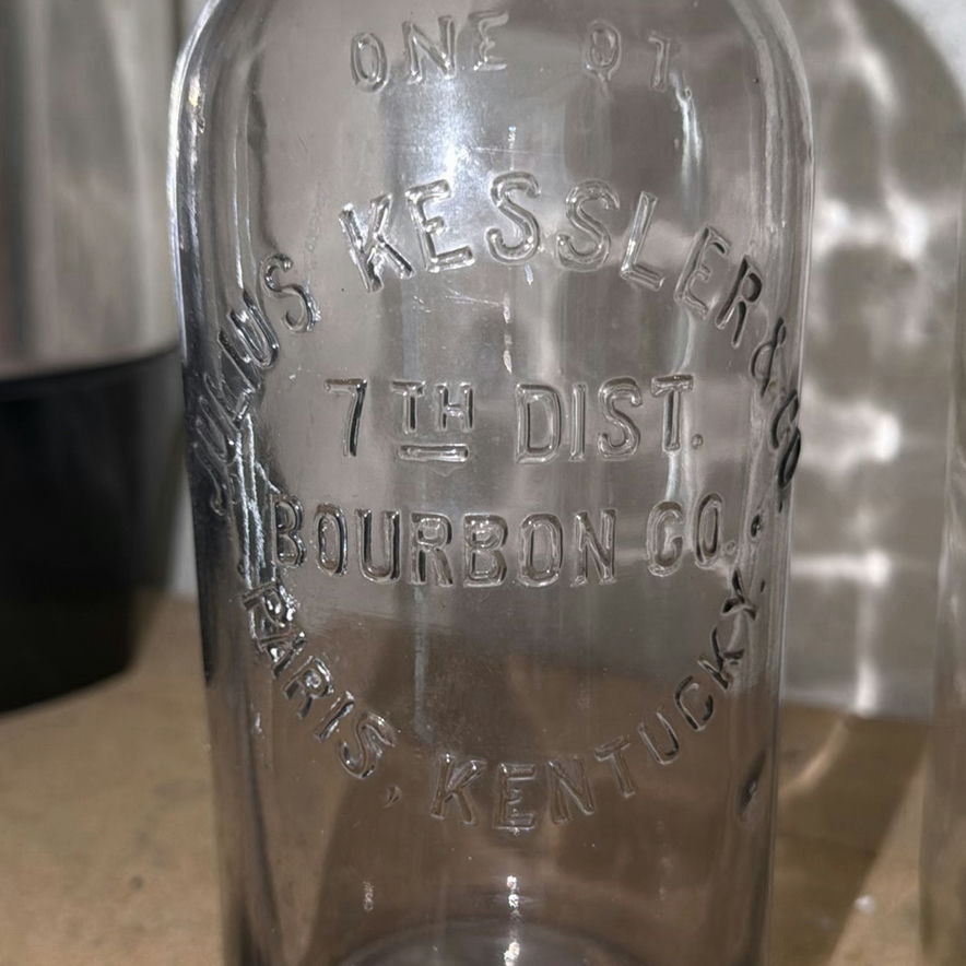 Collection of Vintage Glass Bottles, Beer Cans, and Wooden Vessel - image 3 of 7