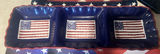 American Flag Themed Serving Tray, Divided Dish, Placemats, and Covered Dish - thumbnail 4 of 5