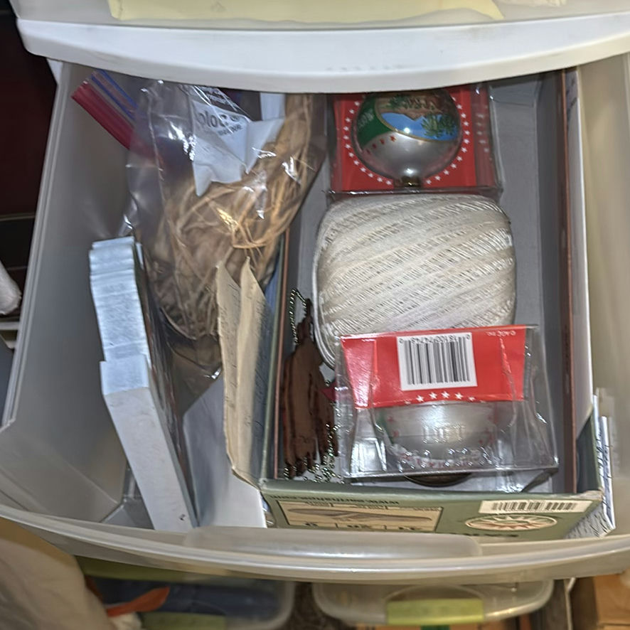Plastic Storage Drawers with Sewing and Craft Supplies - image 4 of 8