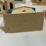 Vintage Miniature Cardboard Village Houses and Church Set - thumbnail 5 of 5
