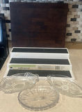 Wood Cutting Board, Shelf Organizer, and Glass Serving Dishes - thumbnail 5 of 5
