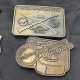 Collection of Vintage Belt Buckles and Metal Pins - thumbnail 2 of 7