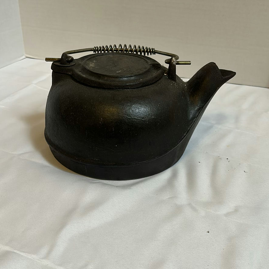 Cast Iron Teapot and Pedestal Cup - image 4 of 7
